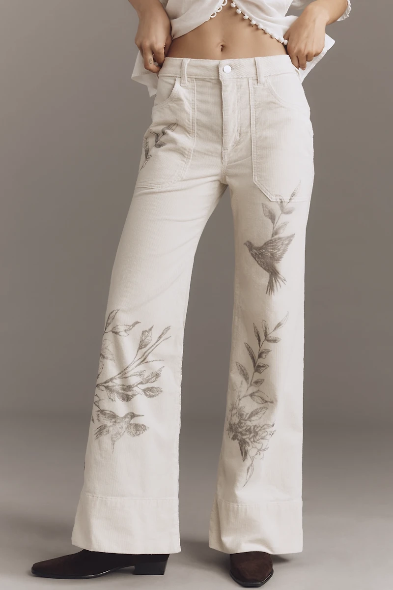 The Rylan Relaxed High-Rise Flare Pants by Pilcro