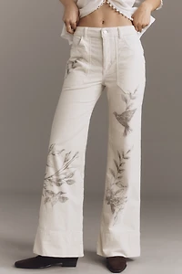 The Rylan Relaxed High-Rise Flare Pants by Pilcro