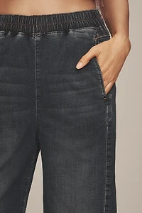 The Izzie Knit Pull-On Barrel Jeans by Pilcro