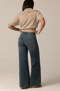 The Curvy Rylan Relaxed High-Rise Flare Jeans by Pilcro