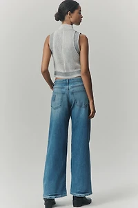 Pilcro Low-Rise Wide-Leg Jeans