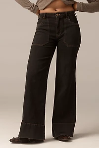 The Rylan Curvy High-Rise Flare Jeans by Pilcro