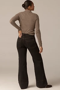 The Rylan Curvy High-Rise Flare Jeans by Pilcro