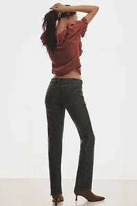 Pilcro Low-Rise Relaxed Straight-Leg Jeans