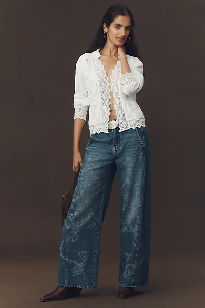 Pilcro High-Rise Tapered Jeans