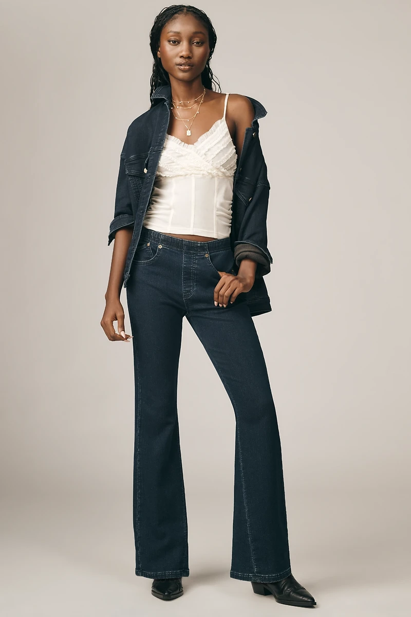 Pilcro Essential Low-Rise Pull-On Flare Jeans