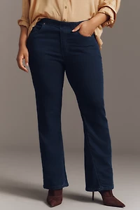 Pilcro Essential Low-Rise Pull-On Knit Flare Jeans