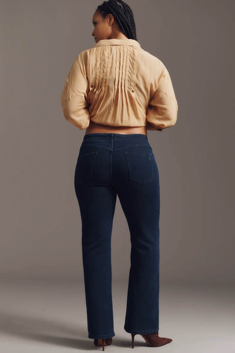 Pilcro Essential Low-Rise Pull-On Knit Flare Jeans