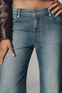 Pilcro Biker Mid-Rise Flare Jeans