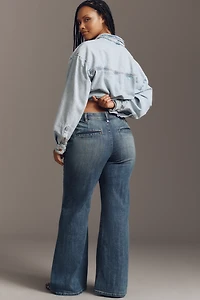 Pilcro Biker Mid-Rise Flare Jeans