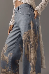 Pilcro Low-Rise Wide-Leg Jeans