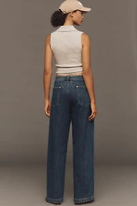Pilcro Slouchy High-Rise Tapered Jeans