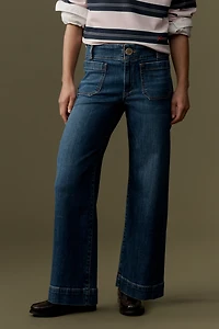 The Colette Mid-Rise Wide-Leg Crop Jeans