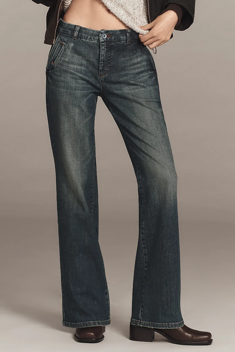 Pilcro Le Brun Low-Rise Bootcut Jeans