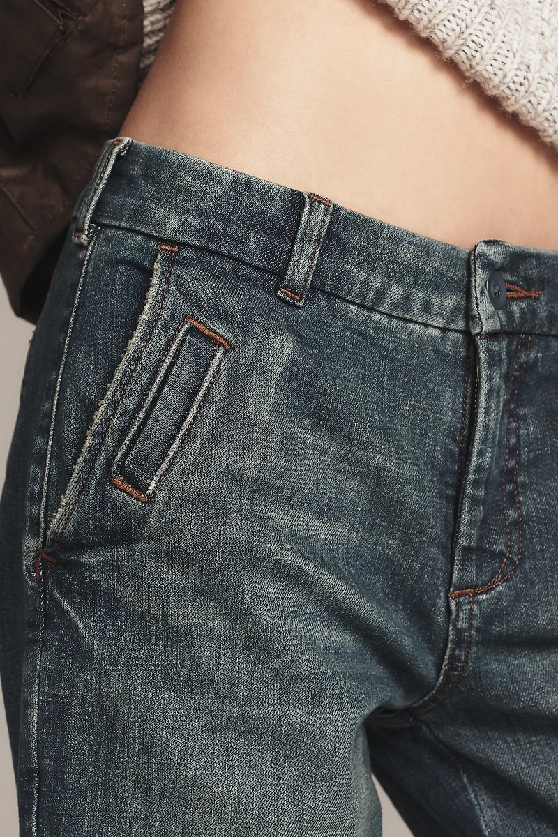 Pilcro Le Brun Low-Rise Bootcut Jeans