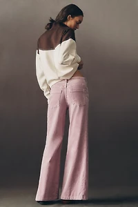 The Adi Velvet High-Rise Flare Jeans by Pilcro