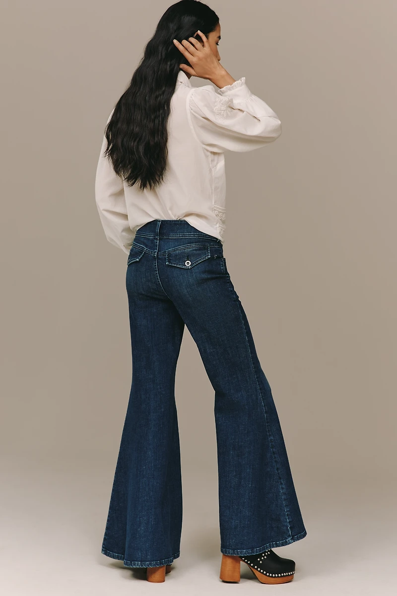 Pilcro Brigette High-Rise Bell-Bottom Jeans