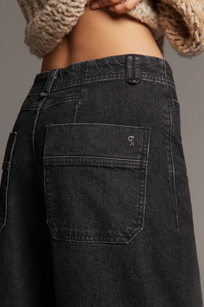 Pilcro High-Rise Wide-Leg Crop Culotte Jeans