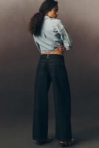 Pilcro Japanese Low-Rise Wide-Leg Jeans
