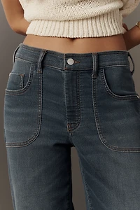 Pilcro Jenna Mid-Rise Relaxed Knit Jeans