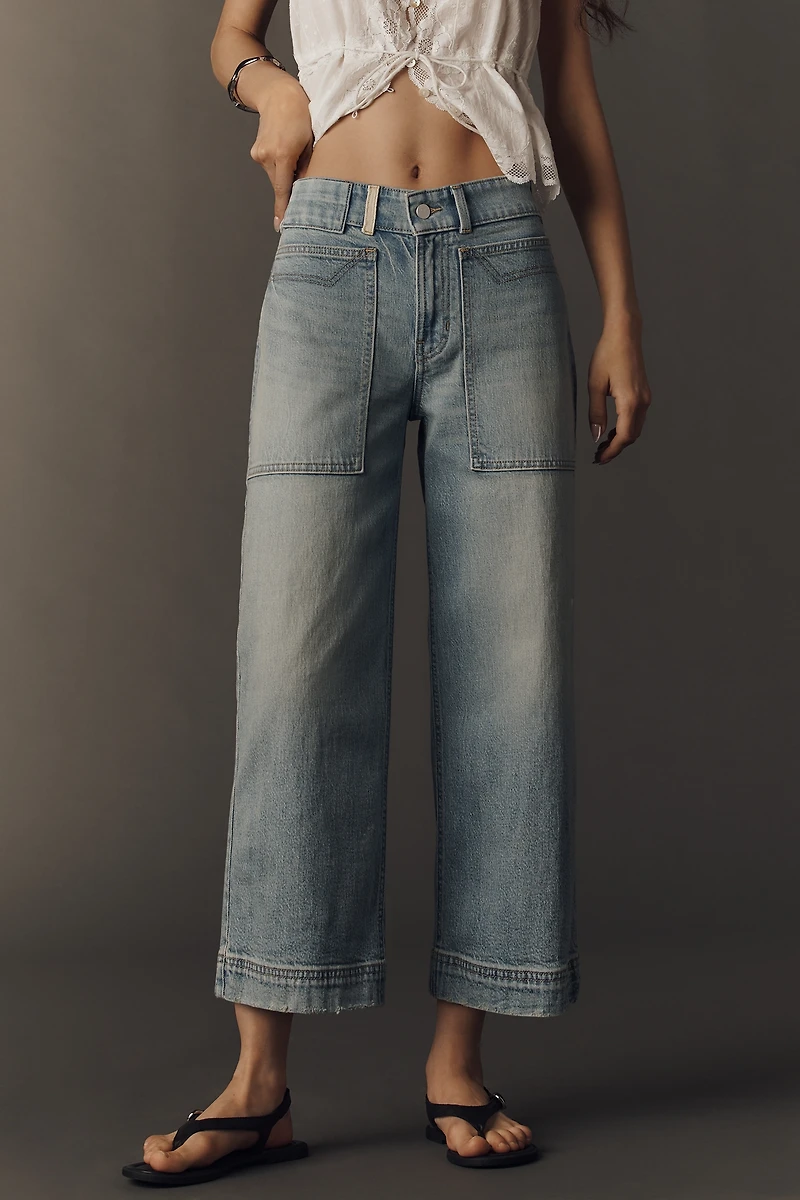 Pilcro Osaka Low-Slung Crop Wide-Leg Jeans