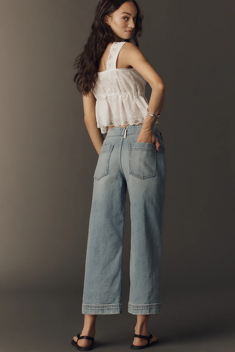 Pilcro Osaka Low-Slung Crop Wide-Leg Jeans