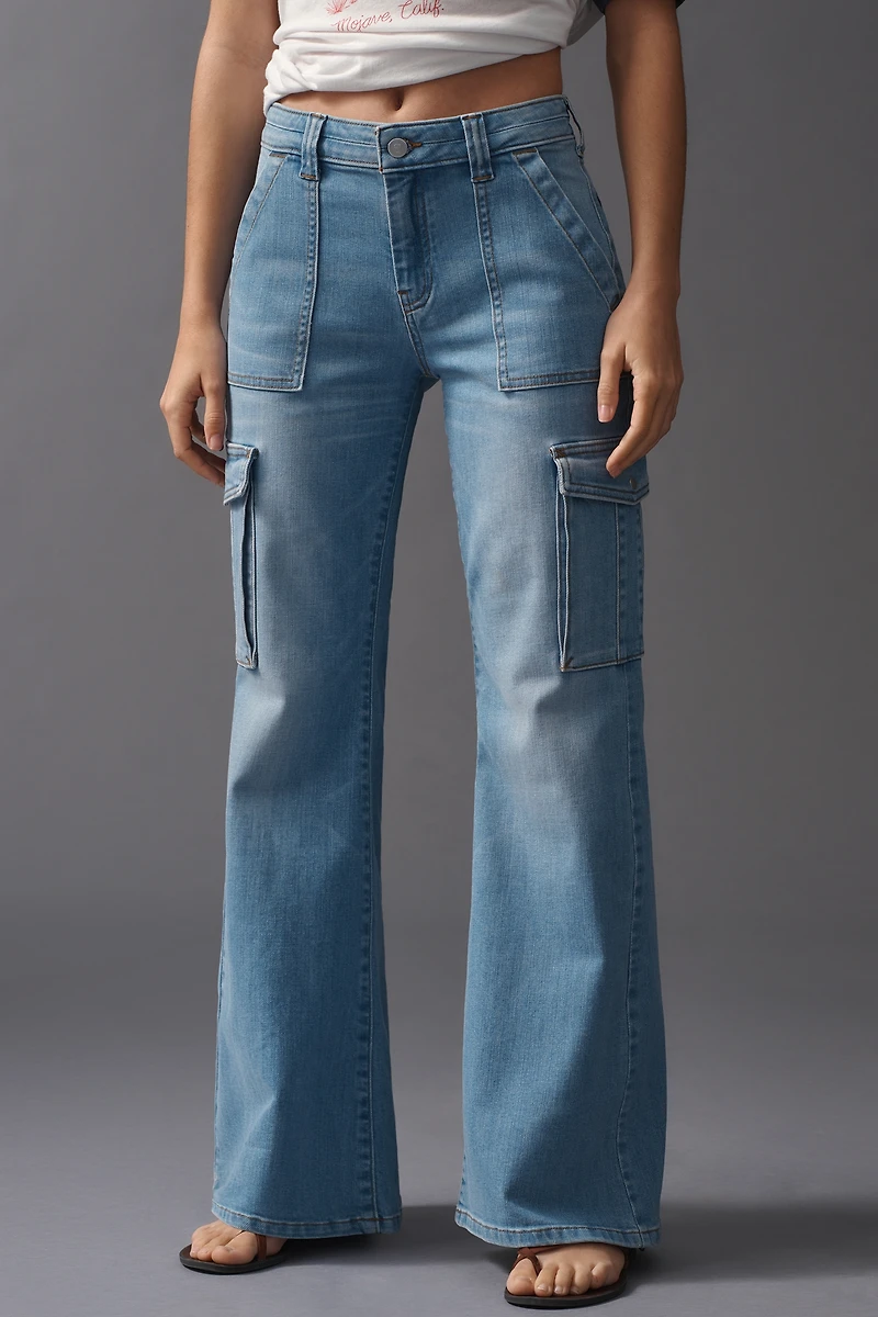 Pilcro Relaxed Mid-Rise Cargo Jeans