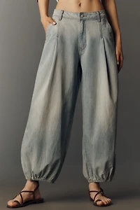 Pilcro Cotton High-Rise Balloon Jeans