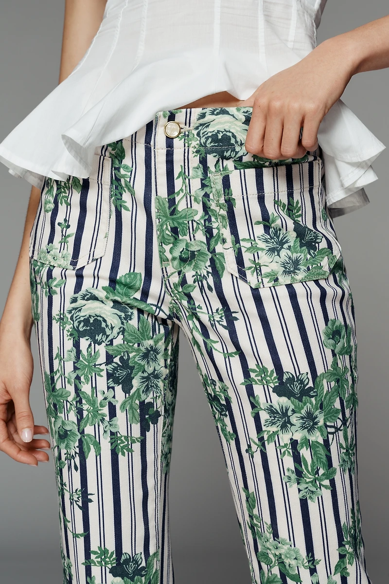 Pilcro Printed Crop Jeans