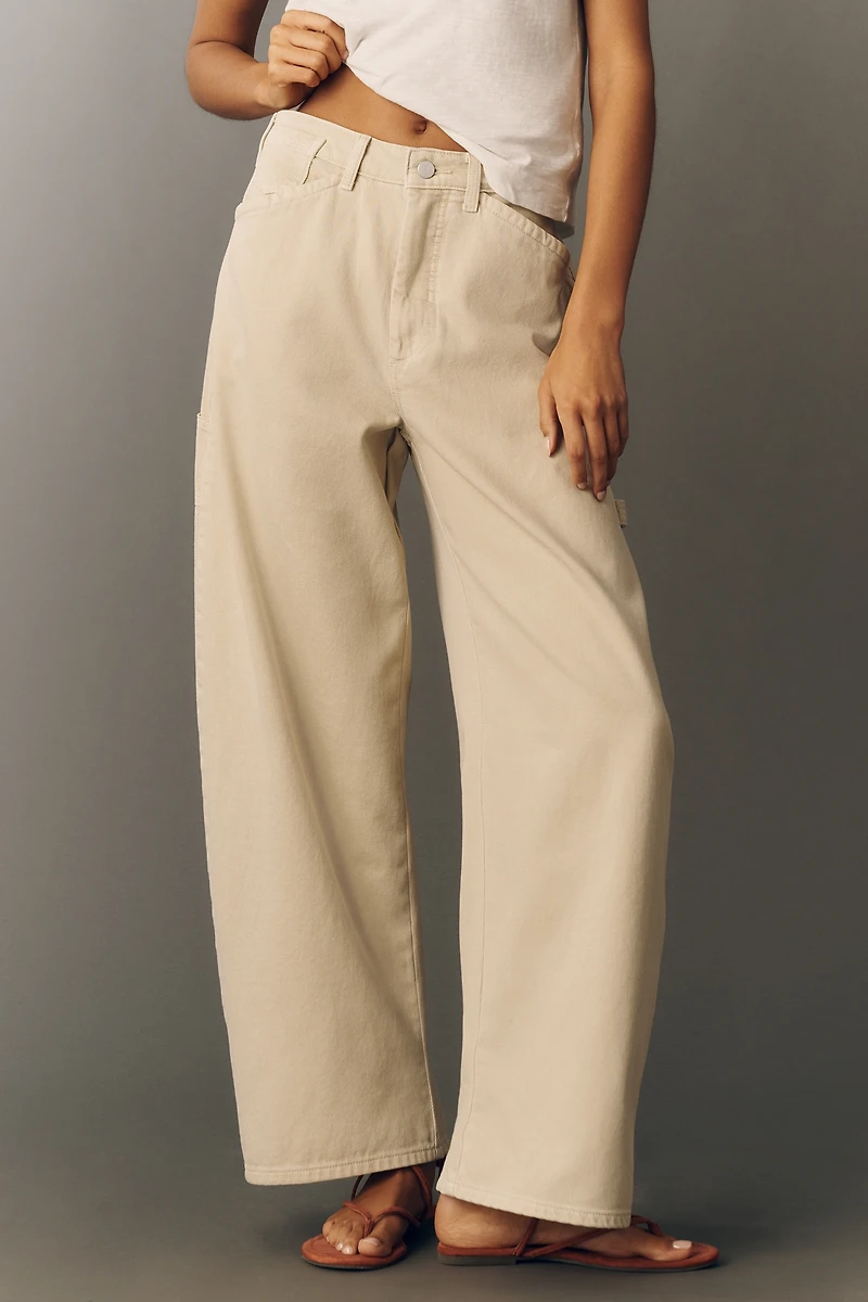 Kayden Regenerative Cotton High Rise Barrel Jeans by Pilcro