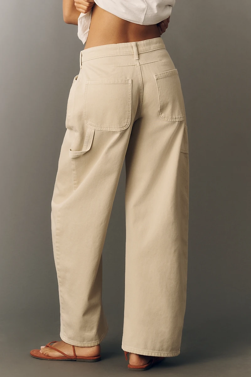 Kayden Regenerative Cotton High Rise Barrel Jeans by Pilcro
