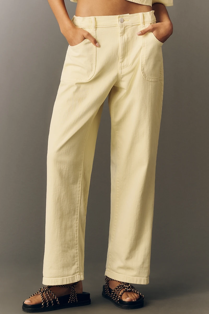 Jenna Regenerative Cotton Mid-Rise Relaxed Jeans by Pilcro