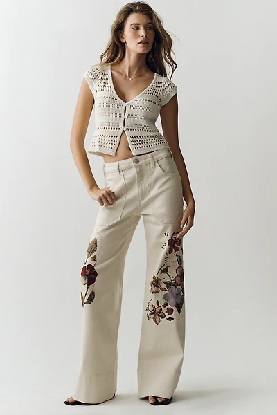 Pilcro Rylan High-Rise Relaxed Flared Jeans