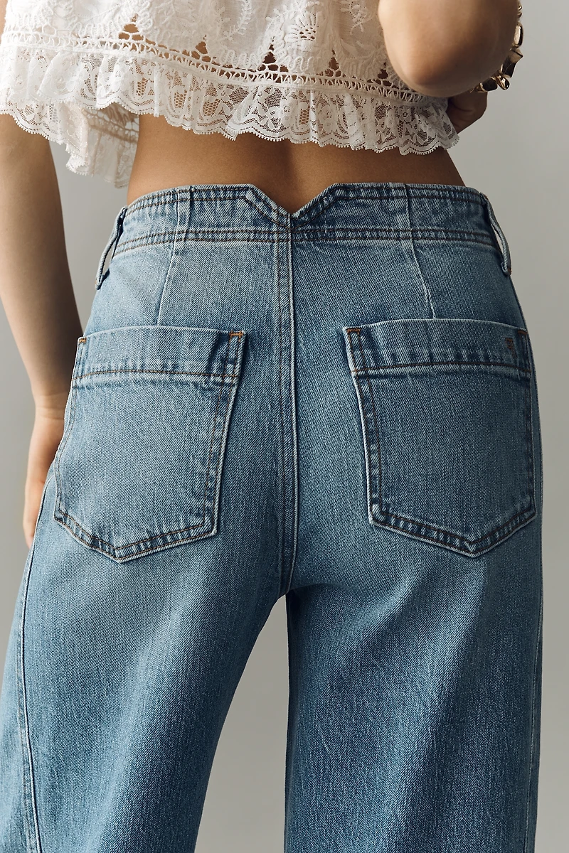 Lex Mid-Rise Tapered Jeans by Pilcro