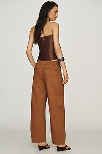 Maeve Mid-Rise Tapered Jeans