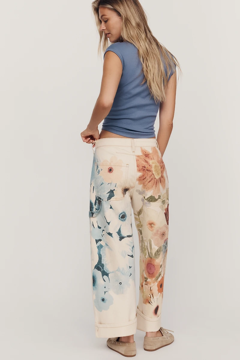 Pilcro Kayden High-Rise Barrel-Leg Jeans