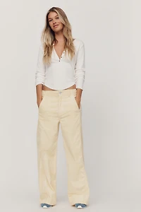 Pilcro Lex Mid-Rise Corduroy Barrel Jeans