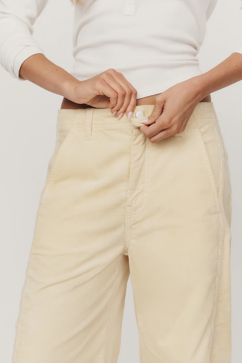Pilcro Lex Mid-Rise Corduroy Barrel Jeans
