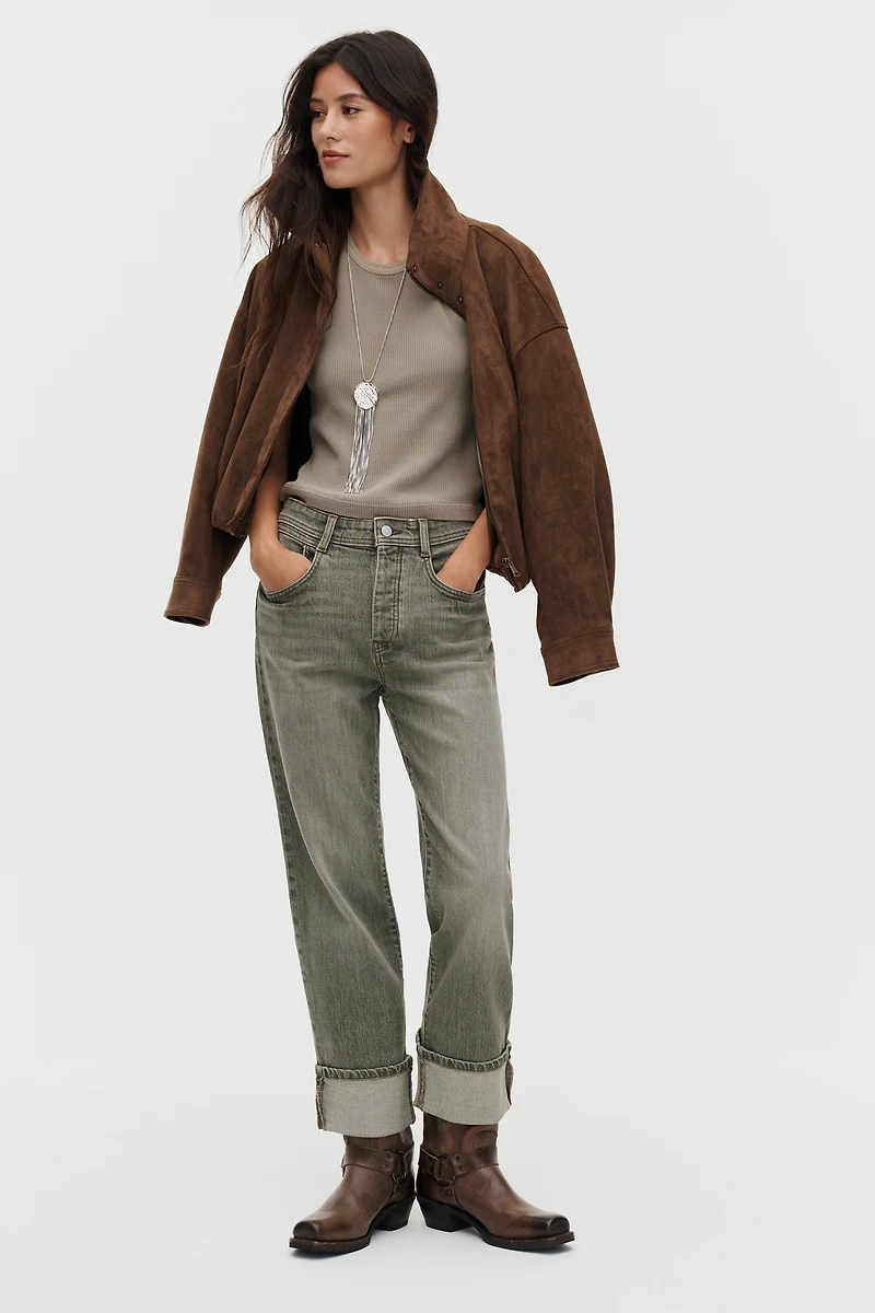 Pilcro X-Boyfriend Mid-Rise Relaxed Straight-Leg Jeans