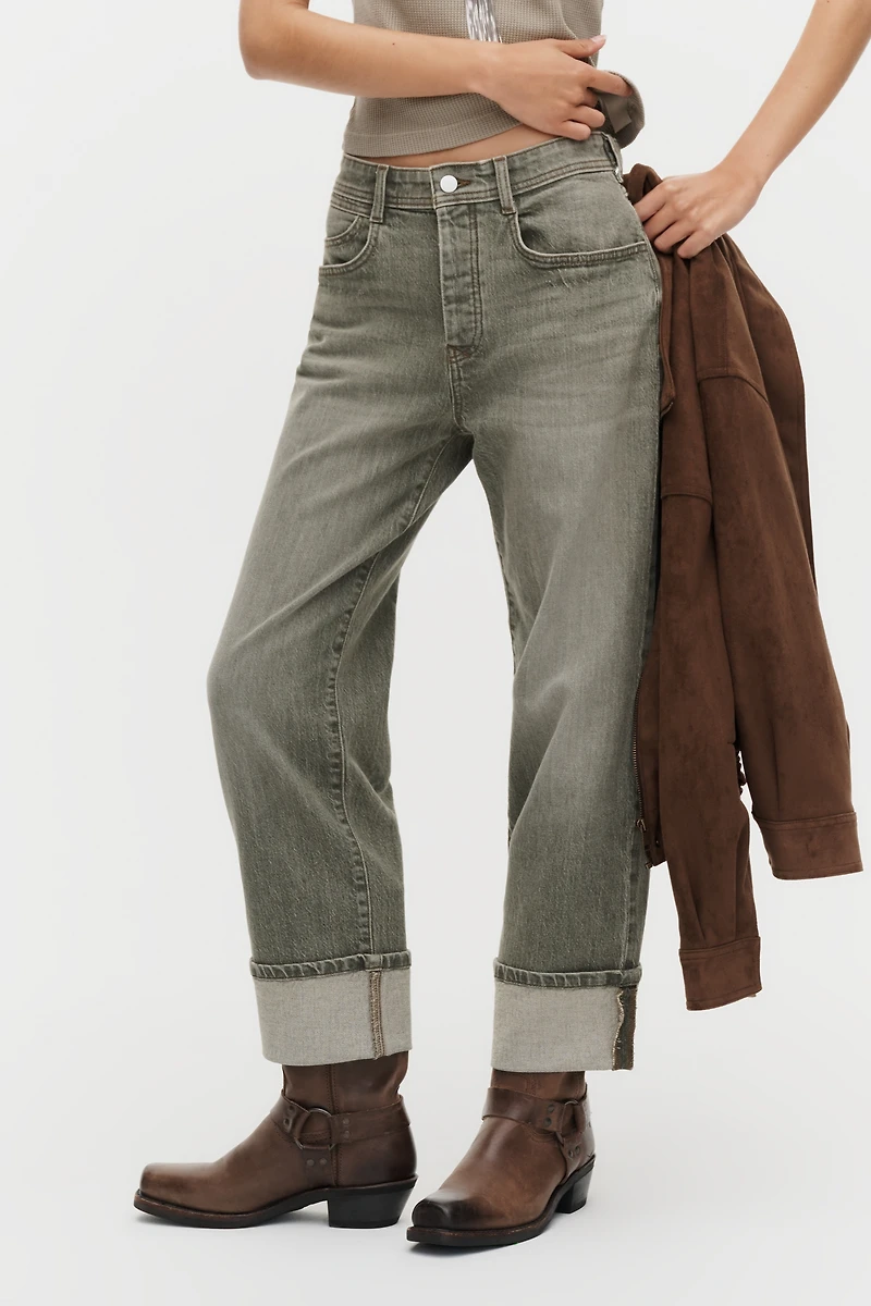 Pilcro X-Boyfriend Mid-Rise Relaxed Straight-Leg Jeans