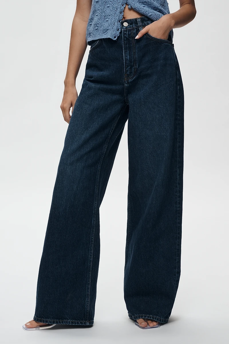 Reformation Cary High-Rise Wide-Leg Jeans