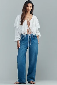 Reformation Val 90's Mid-Rise Straight Leg Jeans