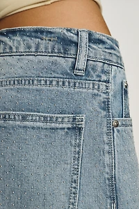 Habitual Gemma High-Rise Wide-Leg Studded Jeans