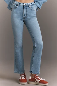 FRAME The Reboot High-Rise Crop Flare Jeans