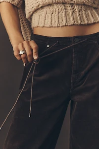 Habitual Jade Mid-Rise Wide-Leg Drawstring Jeans