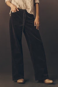 Habitual Jade Mid-Rise Wide-Leg Drawstring Jeans