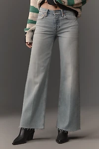 RE/DONE Mid-Rise Wide-Leg Crop Jeans