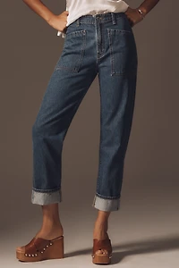 RE/DONE The Bender High-Rise Relaxed Straight-Leg Jeans