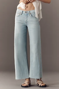 RE/DONE Mid-Rise Crop Wide-Leg Jeans