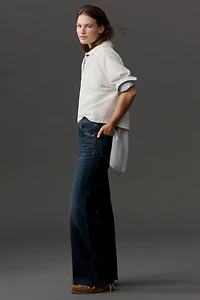 RE/DONE High-Rise Crop Wide-Leg Jeans